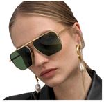 Eyewear Industry Marco Gold Green Unisex Güneş Gözlüğü