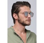 Eyewear Industry Carter White Grey-Mirror Unisex Güneş Gözlüğü