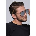 Eyewear Industry Hector Gold Grey-Mirror Unisex Güneş Gözlüğü