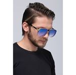 Eyewear Industry Olly Gold Blue-Mirror Unisex Güneş Gözlüğü