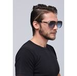 Eyewear Industry Olly Gold Dark-Blue Unisex Güneş Gözlüğü