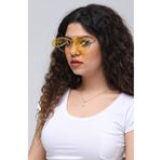 Eyewear Industry Paul Gold Yellow Flip-Up Unisex Güneş Gözlüğü