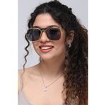 Eyewear Industry Preston Gold Black Unisex Güneş Gözlüğü