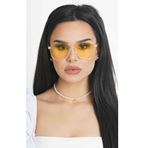 Eyewear Industry Robin Transparent Yellow Unisex Güneş Gözlüğü