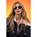 Massimo Visione Topgun Gold Black Unisex  Güneş Gözlüğü