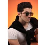 Massimo Visione Topgun Gold Green Unisex  Güneş Gözlüğü