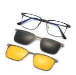 Alpottica Magnetic Eyewear 7012  3 in 1 GUN